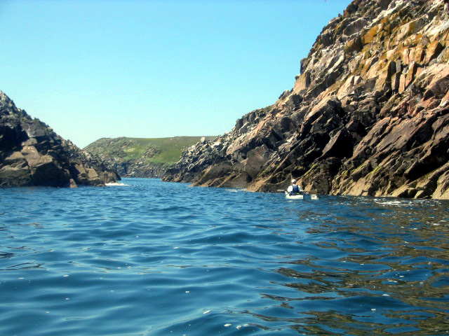 Kayaking near the Saltees